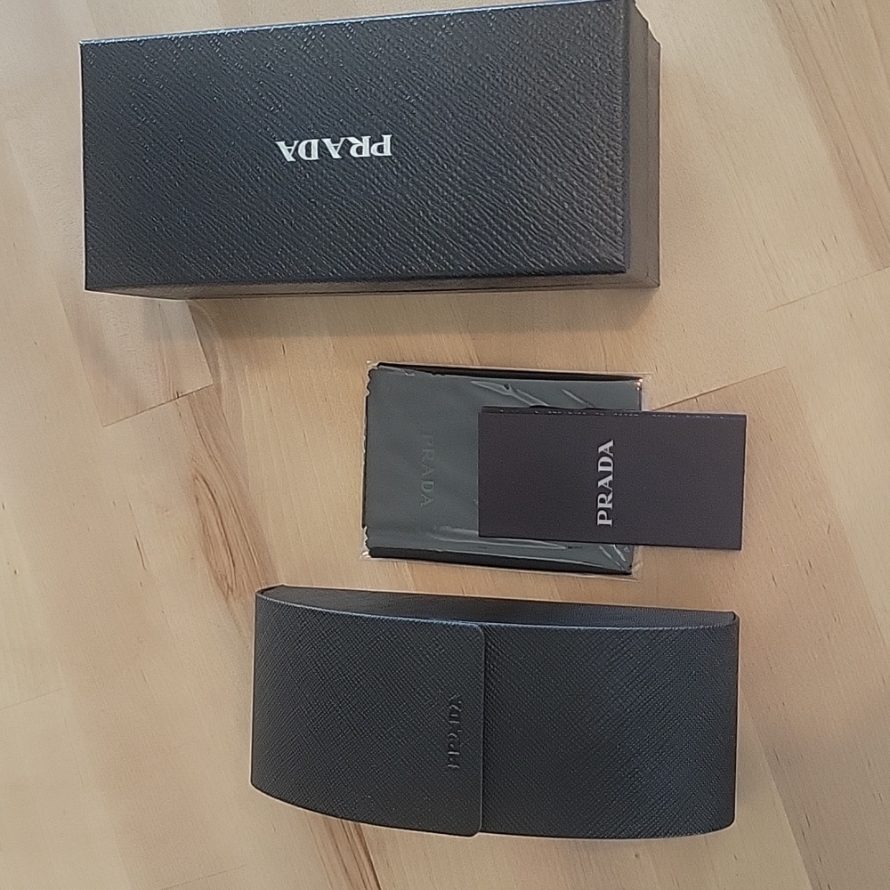 Prada Glasses Case, box and cloth